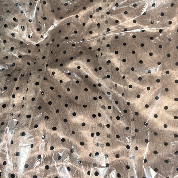 Anne Klein Polka Dot Mesh Skirt - Picture 3 of 3